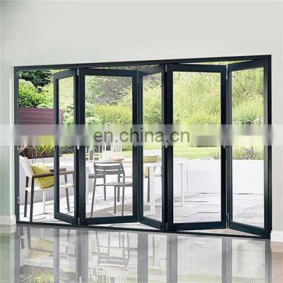 Modern fronts patio entry sliding glass for home aluminum folding accordion door