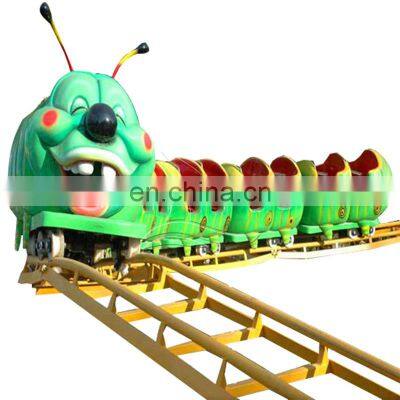 Manufacturer children game equipment caterpillar rides small roller coaster for sale