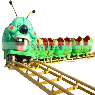 Family New Cheapest Adult Amus Park Equip Magnetic Children Wacky Worm Train Small Roller Coaster For Sale