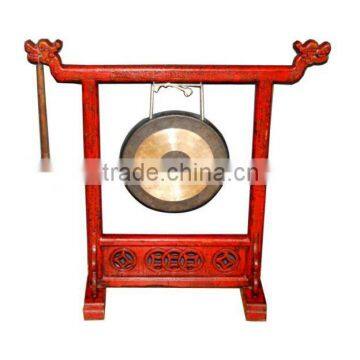 Chinese antique Gong with Carving