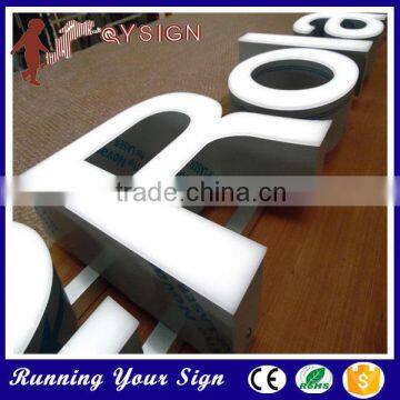 Aluminium acrylic front lit customized sign led best store names