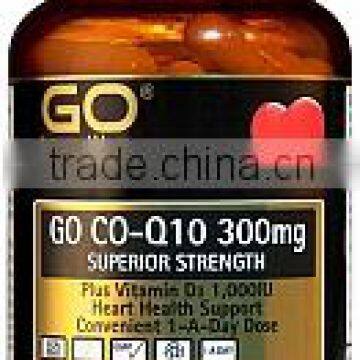 GO Healthy GO Co-Q10 300mg Plus Vitamin D3 Capsules 30