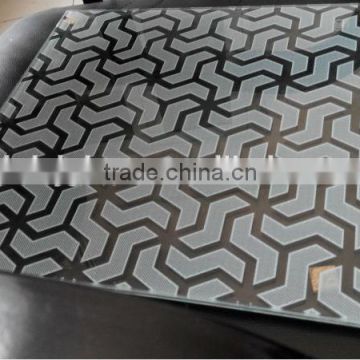 ceramic white glass ,ceramic silk printed glass , ceramic silk printing glass with high quality glass factory qinhuangdao