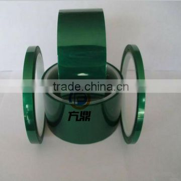 High temperature resistant PET tape without any remains on glass