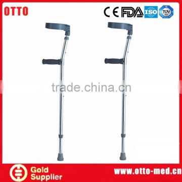 Aluminum elbow crutch
