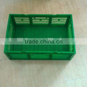 2016 PP Good quality hot sale plastic foldable crate for apples and orange and all kinds fruits