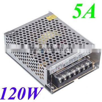 120W 5A AC 100V-240V to DC 24V Voltage Transformer Switch Power Supply for Led Strip Led Display Led control Led switch