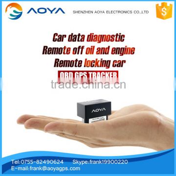 Upgrade mini personal obd ii GPS vehicle tracking device remote off oil engine