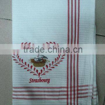 100% COTTON EMBROIDERY KITCHEN TOWEL/TEA TOWEL/DISH TOWEL