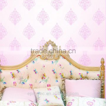 0.53m*10m/pink pattern wallpaper for bedrooms