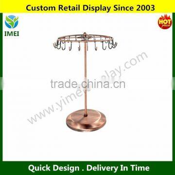 Black Rotating metal Jewelry display stands YM5-602