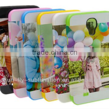 Phone Case for Samsung S4; 3D Blank Phone Case; Silicone phone case for Samsung S4 ; 3D phone case for Galaxy S4