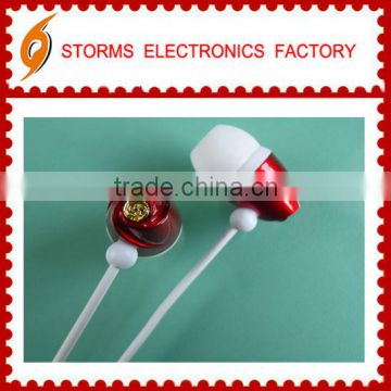 Fashion Design red rose earphone&earbud as Valentine's day gift