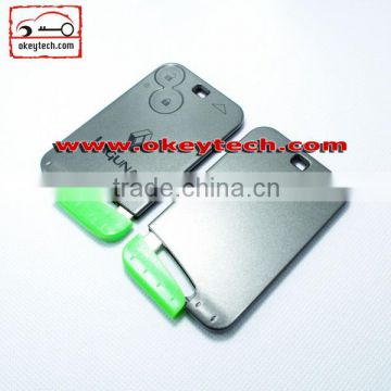 Okeytech Laguna 2 button smart key case with blade for key card renault laguna key card