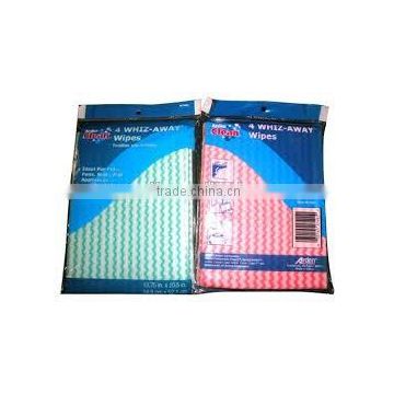 6pcs larage nonwoven cleaning rag with green and red color