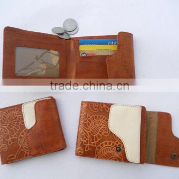 Wholesale business genuine leather men's wallets with card holder for men's