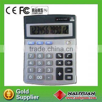 Hot sales 12 digit mini office calculator for promotion