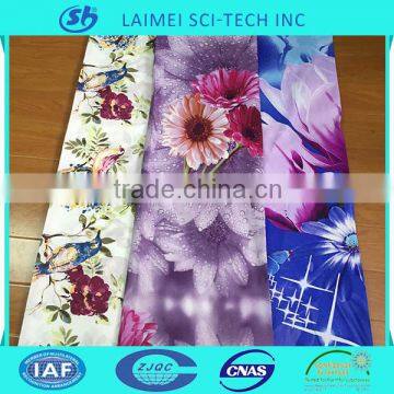 High quality flower printing plain fabric for home textile fabric