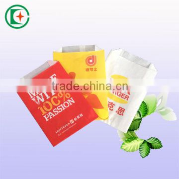 Best selling grease proof french fries paper bags potato chips paper bags