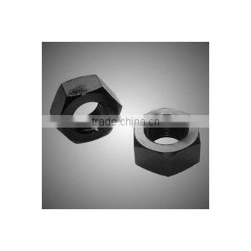 Steel hexagon nuts with large width across flats for high-strength structural bolting
