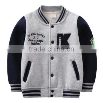 Fashionable winter jacket wholesale collared thick printed fleece jacket KM0575