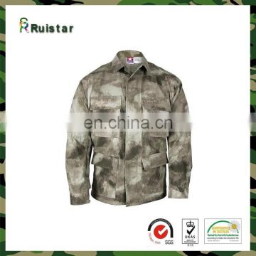 Digital camouflage fabric for snow camouflage uniform
