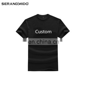 Black and White Cotton Digital Printing Custom T-Shirt