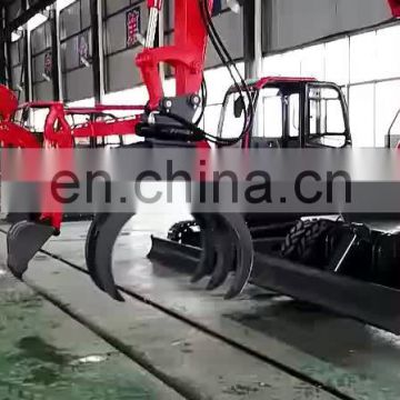 Reliable quality 7 ton 8 ton 9 ton wheel excavator for sale in dubai/malaysia