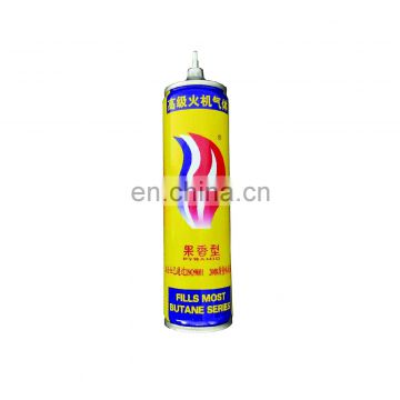 Butane gas for lighter refill and aerosol canister