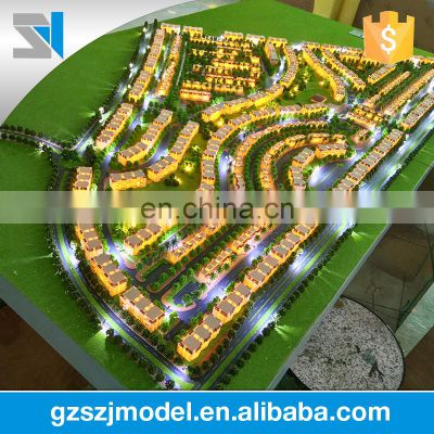 Villa scale site planning model , architectural model making factory in China