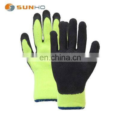 latex glove wholesale work gloves safety construction for work 10 needles terry liner latex glove