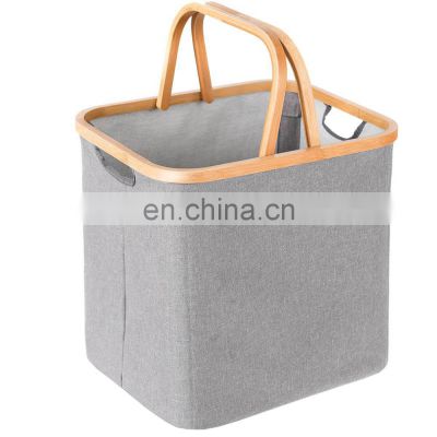 Handle Grip Large Storage Bin Box, for Bedroom Bathroom Dirty Laundry Hamper Basket