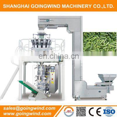 Automatic green beans bagging machine auto green bean packing line good price for sale