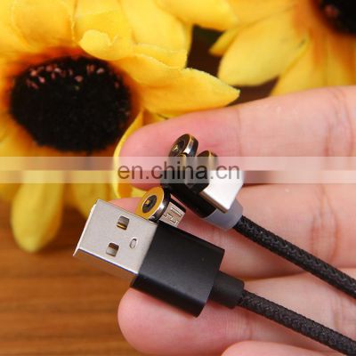 Custom Mobile Phone Nylon Braided Fast Charging Micro Usb Magnetic Data Cable
