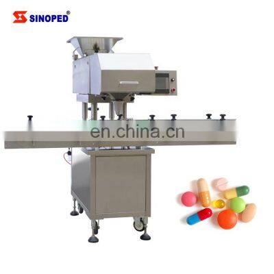 GS-8 Multi Channel Small Pill Bottle Filler Medical Pharmaceutical Soft Sugar Candy Tablets Capsule Counting and Filling Machine