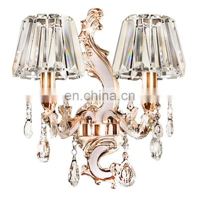 Wholesale Creative Simple Modern Bedroom Living Room Aisle Corridor crystal Wall Lamp with 5W LED Light Source