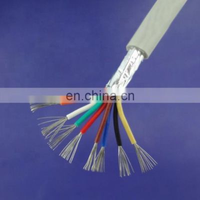 8 Cores 0.12 Electronic Signal Cable 100% Wrapped Aluminum Foil Shielding Tinned Copper Signal Wire