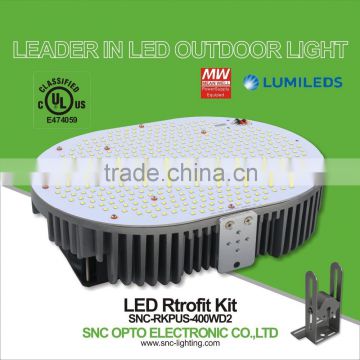 400w led retrofit kits with UL certification to replace the old bulbs in wallpack