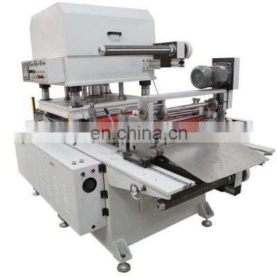 Hydraulic roll die cutting machine for nickel foil and copper foil label / rubber pad / filtering sponge