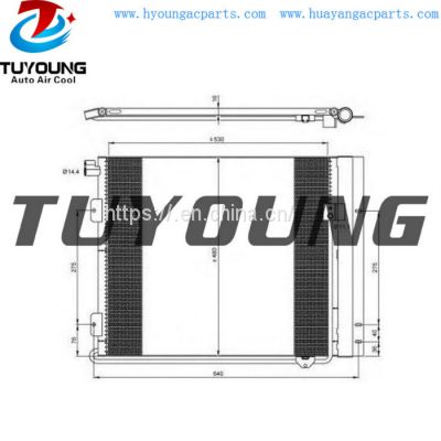 China manufacture auto air conditioning condensers fit MAN truck 81619200024