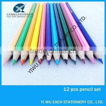 HB 7 inch striped wooden muilti color pencil