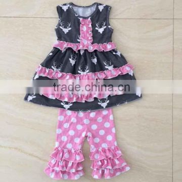 Hot sale kids girl clothes fashion girls cotton outfits high quality children's clothing wholesale china factory