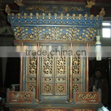 wooden niche for statue of buddha