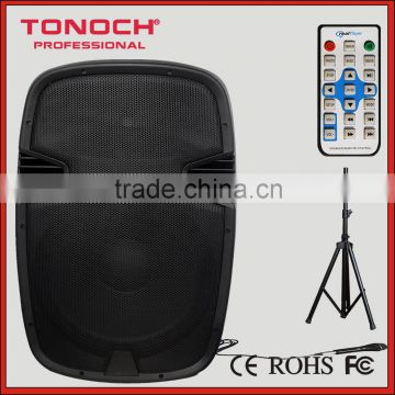 15" 2 Way professional Sound Speaker with LED Mp3 Player + USB/SD + Remote Control + FM + Bluetooth (PN15)