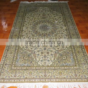 kilim washable hand-knotted silk carpets, light color handmade silk carpet in shenzhenguangdong