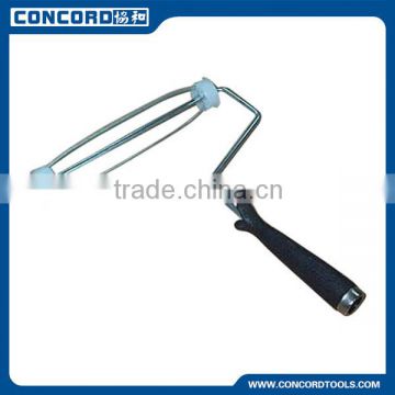 3'' wire paint roller frame with blace threaded handle