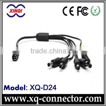 XinQi Black One Female To Five Male CCTV Camera BNC DC Cable