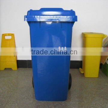 120ltr outdoor standing plastic garbage bin with lids