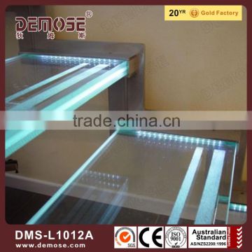 decorative led lights glass stairs price for small houses