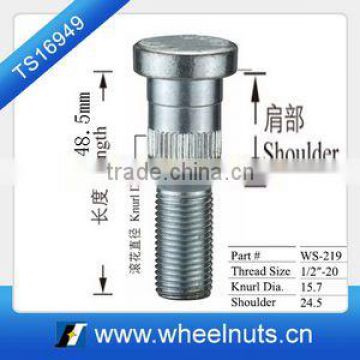 48.5mm length wheel knurl magnetic nose studs